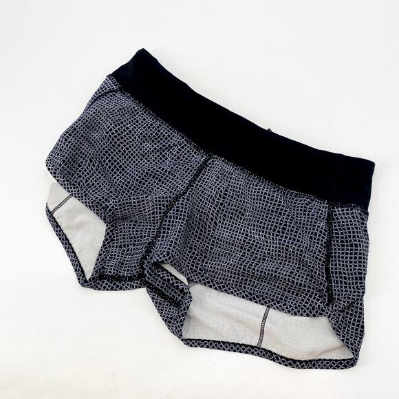 Lululemon black pattern speed shorts - Picture 3 of 4